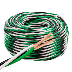 12 AWG THHN Twisted Stranded Copper Wire 3 Conductors PVC/Nylon Jacket 25-250 FT