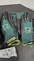 (24 PAIRS) MaxiFlex 34-8743 (size L) Cut Resistant Gloves. Size Large And 12 Med
