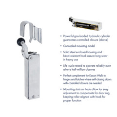 1-4X For Kason 1094 SureClose Hydraulic Door Closer with Flush to 3/4 Inch Hook