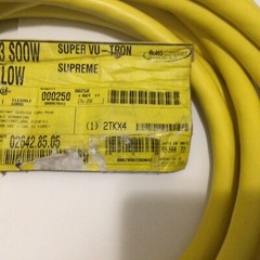 Carol 02642 Super Vu-Tron 12/3C SOOW 105C/600V Supreme Cord / Yellow 10 ft