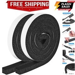 Foam Strips with Adhesive, 1 Inch Wide X 1 Inch Thick, Neoprene Weather Strip…