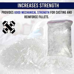 3 Pounds Chopped Fiberglass Strands 1/4″ Fiber Glass (3 Packs of 1 Pound)