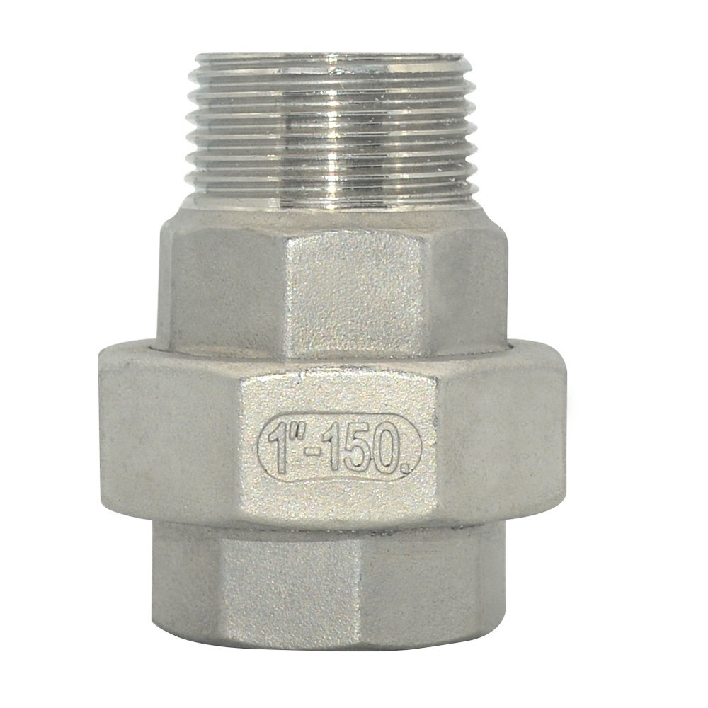 1 inch NPT Female to Male Malleable Straight Union Coupling Pipe Adapter SS 304