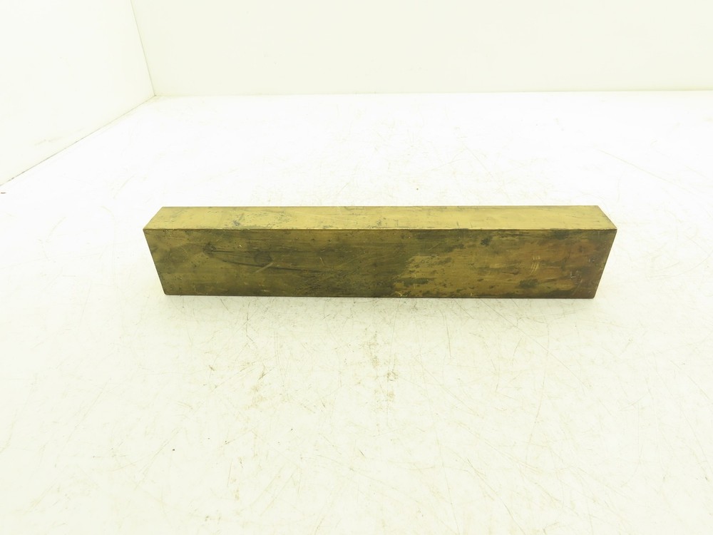 360 Yellow Brass Stock Rectangle Flat Bar 1-1/2″x 2-1/2″x 13-11/16″L 15lbs