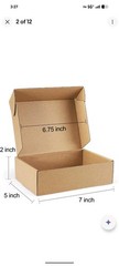 7x5x2 Shipping Box Set of 300, Brown Small Corrugated Cardboard Mailer Container