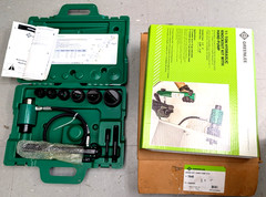 New GREENLEE 7646 Ram and Hand Pump Hydraulic Knockout Driver Kit Complete-11 T