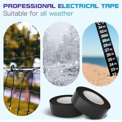 9 Rolls Coloured Electrical Tape – Professional White Black Red Multicolor