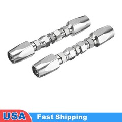 2 Hydraulic Hose Repair Kits 1/2 ID 2-Wire Hose Reusable Field Repair Fitting