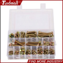 236PCS M6 M8 M10 Heavy Duty Bolts and Nuts Assortment Kit Grade 8.8 Alloy Steel