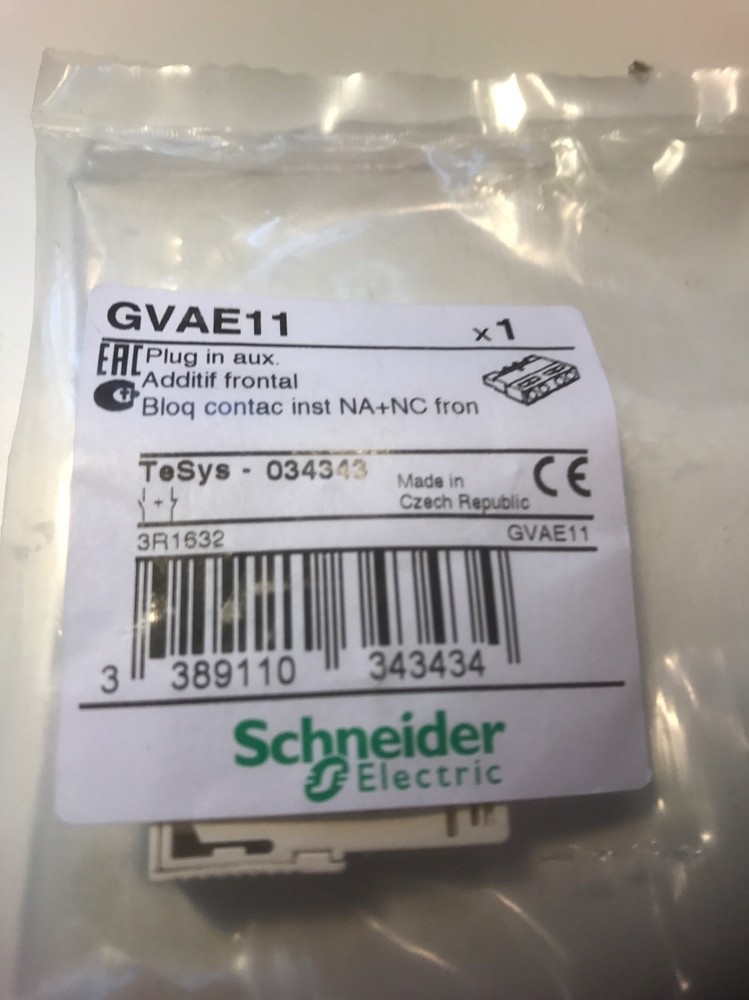 Auxi Contacts For GVAE11 STARTER Top Mounting. 1no-1nc
