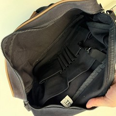 US Postal Service Navy Blue Canvas Briefcase Messenger Bag OS