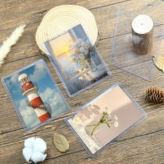 15 Pack Post Card Photo Top Loaders 4 x 6 Inches Hard Plastic Cards Sleeve Pr…