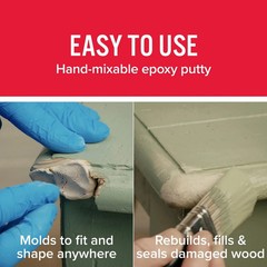 J-B Weld Tan KwikWood Wood Repair Epoxy Putty, 1 oz. Stick
