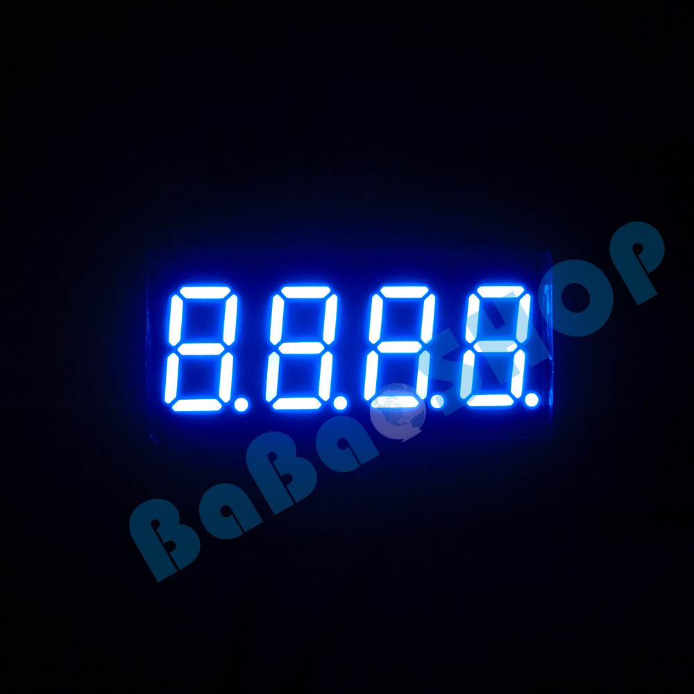 2pc~100pcs 0.36″ 0.36 inch 7 Segment Display Red / Blue LED 4 Digit Common Anode