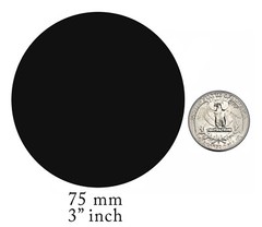 Royal Green Large 3 Inch Dot Stickers (75mm) Round Color-Coding Labels on a Roll