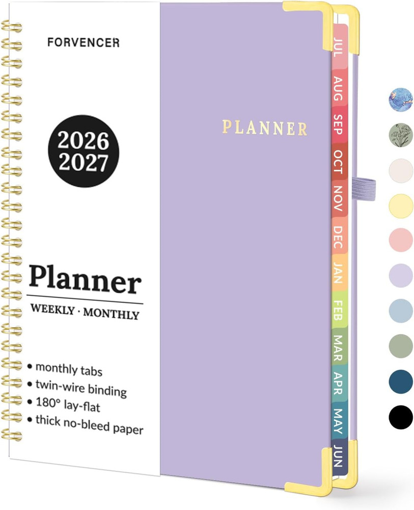 Academic Planner 2026-2027, July 2026-June 2027 Weekly & Monthly Hardcover Calen