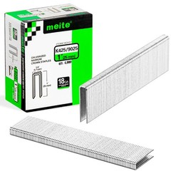 meite 18 Gauge 1/4″ Narrow Crown Staples 1/2″ to 1-1/2″ Length Heavy Duty Staple