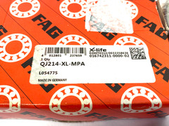 Fag QJ214-XL-MPA X-life Four-Point Contact Bearing Solid Brass Cage 125mm OD
