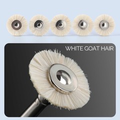AZDENT Dental Polishing RA Brushes Wheel Goat Hair/Felt/Cotton for Contra Angle