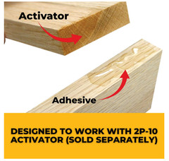 FastCap 2P-10 Professional Medium Wood Adhesive Glue 2.25oz 4000 PSI All Purpose
