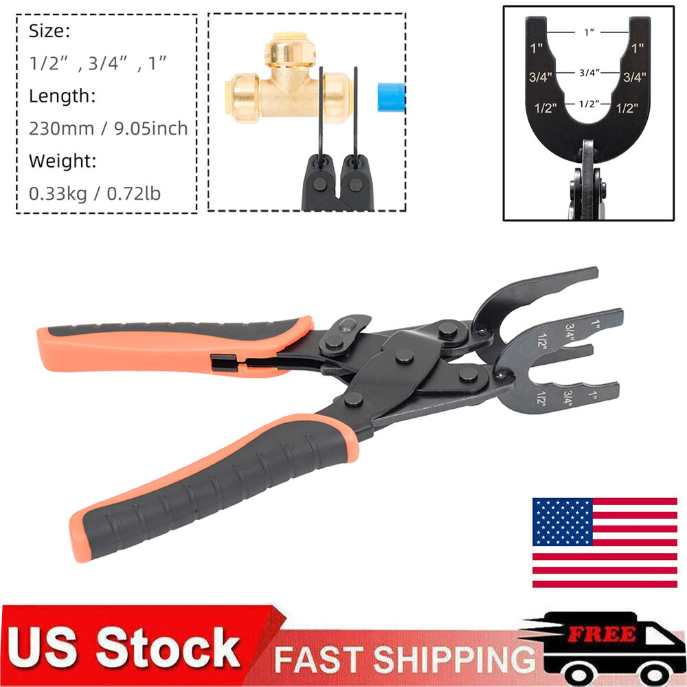Disconnect Tongs Tool 1/2” 3/4” 1” Inch For Demount Brass Push Fit Fitting