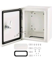 Steel Electrical Box 10” x 8” x 6”,IP66 Waterproof Safety Locks and Mount