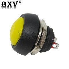 5X Black M4 12mm Waterproof Momentary ON/OFF Push Button Round SPST Switch
