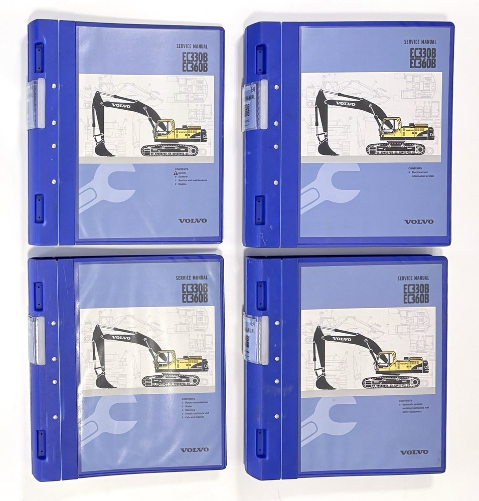 VOLVO EC330B EC360B Excavator Service Manuals 4 Volumes 1:4, 2:4, 3:4, 4:4