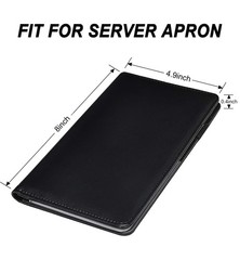 Server Books for Waitress – Leather Waiter Book Server Wallet with Zipper, Cute