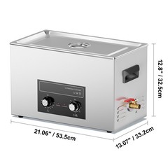 VEVOR 30L Ultrasonic Cleaner with Heater Timer & Basket Digital Sonic Machine