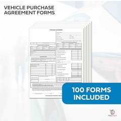 Vehicle Purchase Agreement Form (2-Part) (100 per pack)