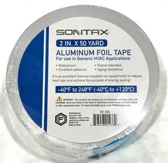 SONTAX 2″ X 50 Yard Aluminum Foil Tape HVAC Applications