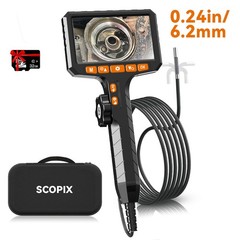 2026 PRO Endoscope Camera 2Way 360° Industrial Inspection Articulating Borescope