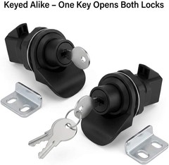 Push Button Latch, 2 Pack Plastic Push-to-Close Latches for Boat/Motorcycle