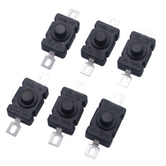 50/100/200x KAN-28 Flashlight Switch AC 250V 1.5A Self-Lock Push Button Switchs