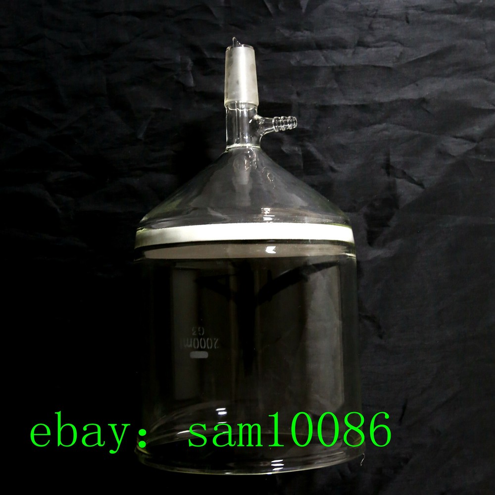 24/40 Buchner Funnel,Filtering Funnell,Glass Funnel with Coarse Filter,Lab chem