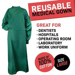 American Health Service Cloth Procedure Medical Gown, Washable Reusable Gown,…