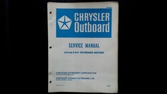 Chrysler Outboard 4.9 & 5 HP Service Manual OB1895 1972 Wiring Diagrams