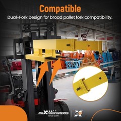 31-79in Forklift Mounted Crane Boom Extension Heavy Duty Steel Construction