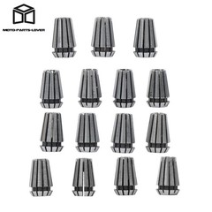 19pc ER11 CNC Collet Set with M14 Nuts for Precision Workholding 1-7mm