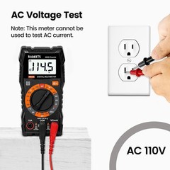 Durable Digital Multimeter for Automotive Battery Testing and Electrical Repair
