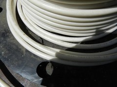 6 AWG 600 Volt Stranded Copper Building Wire Type MTW THHN THWN WHITE, Per Foot