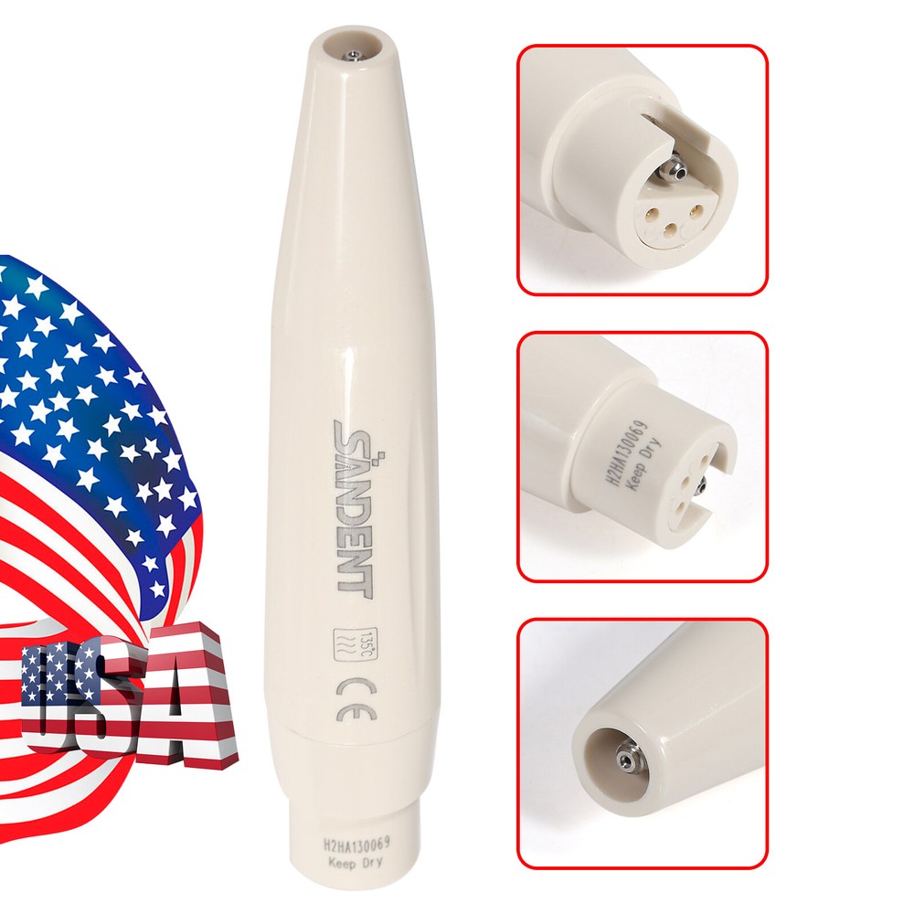 Dental Ultrasonic Scaler Handpiece / 5-20* Scaling Tips GD4 Fit DTE SATELEC NEW