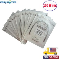 Dental Orthodontic Arch Wire Stainless Steel Nature Form Rectangular Wires 100PC