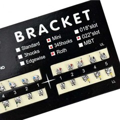 1pack Dental Orthodontic Brackets Braces Metal Monoblock （20Pcs/pack）