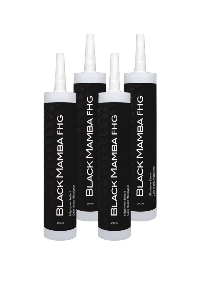 Black Mamba FHG High Tack Adhesive 10.2oz Tube- White (Single Tube)