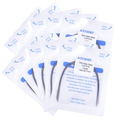 10X AZDENT Dental Orthodontic Stainless Steel Arch Wires Rectangular Nature Form