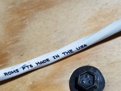 Windy City 002391 18/6C Plenum Communications Cable White/Black Stripe /100ft