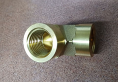 PARKER 1/2 DD-B 90 Elbow, Brass, 1/2 in, FNPT x 1/2 In FNPT
