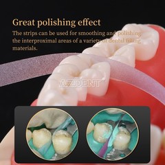 Dental Polishing Strips Resin Coarse Medium Fine 4mm colour-coded grit sizes